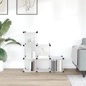 Regalsystem mit 6 Würfeln Transparent PP