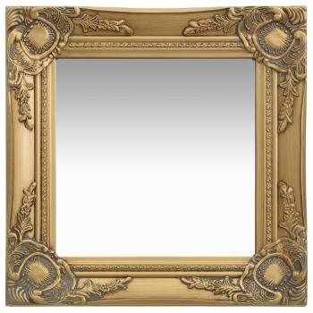 ARDEBO.de - Wandspiegel im Barock-Stil 40x40 cm Golden
