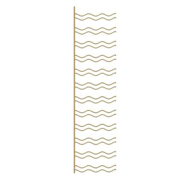 Wand-Weinregal für 36 Flaschen Golden Eisen