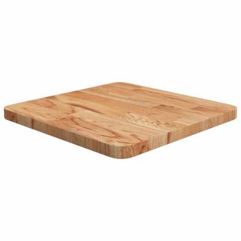 ARDEBO.de - Tischplatte Quadratisch Hellbraun 40x40x2,5cm Behandelte Eiche