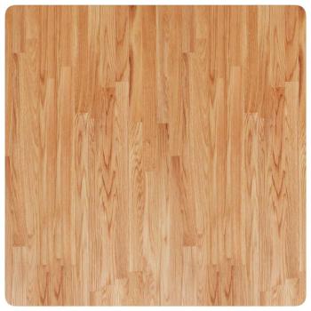 Tischplatte Quadratisch Hellbraun 90x90x4cm Behandelte Eiche