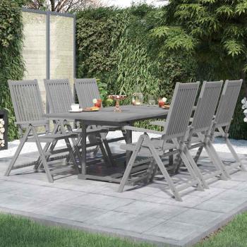 ARDEBO.de - 7-tlg. Garten-Essgruppe Massivholz Akazie
