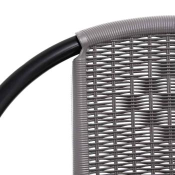 Gartenst?hle 8 Stk. Rattan-Optik Kunststoff und Stahl 110 kg