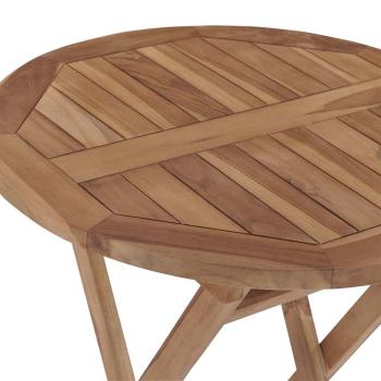 3-tlg. Garten-Essgruppe Massivholz Teak