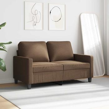 2-Sitzer-Sofa Braun 120 cm Stoff