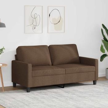 ARDEBO.de - 2-Sitzer-Sofa Braun 140 cm Stoff