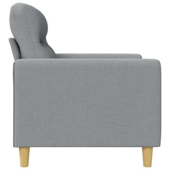 3-Sitzer-Sofa Hellgrau 180 cm Stoff