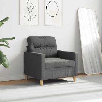 Sofasessel Dunkelgrau 60 cm Stoff