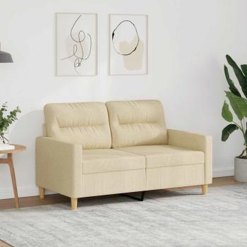 ARDEBO.de - 2-Sitzer-Sofa Creme 120 cm Stoff