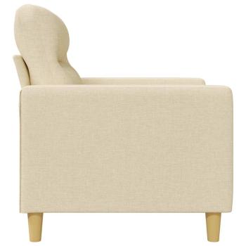 2-Sitzer-Sofa Creme 120 cm Stoff