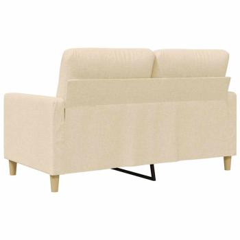 2-Sitzer-Sofa Creme 120 cm Stoff