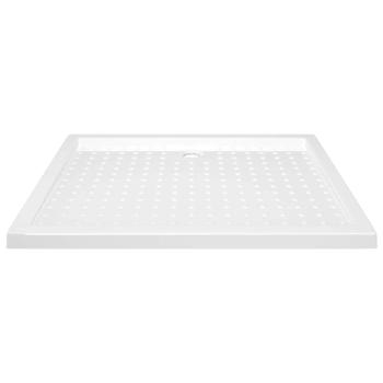 Duschwanne Anti-Rutsch Weiß 80x100x4 cm ABS