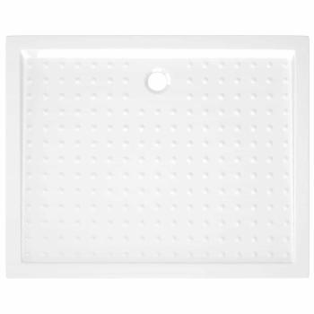 Duschwanne Anti-Rutsch Weiß 80x100x4 cm ABS