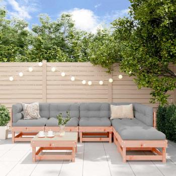 ARDEBO.de - 7-tlg. Garten-Lounge-Set Massivholz Douglasie