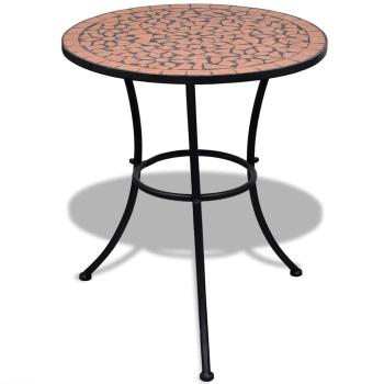 3-tlg. Bistro-Set Keramik Terrakotta