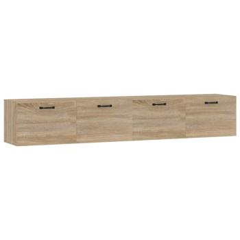 Wandschr?nke 2 Stk. Sonoma-Eiche 100x36,5x35 cm Holzwerkstoff