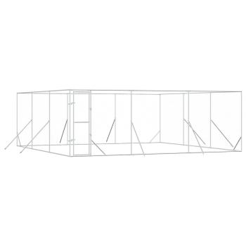 Outdoor-Hundezwinger Silbern 6x6x2 m Verzinkter Stahl