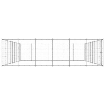 Outdoor-Hundezwinger Verzinkter Stahl 65,34 m²