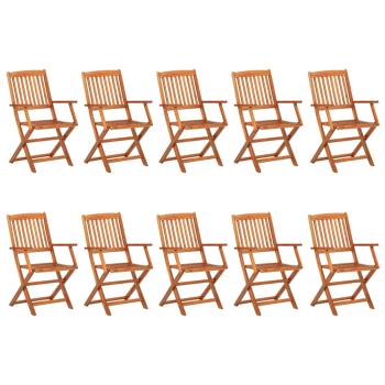 11-tlg. Garten-Essgruppe 220x90x75 cm Massivholz Akazie