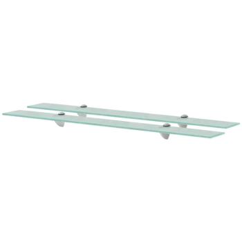 ARDEBO.de - Schweberegale 2 Stk. Glas 90x10 cm 8 mm