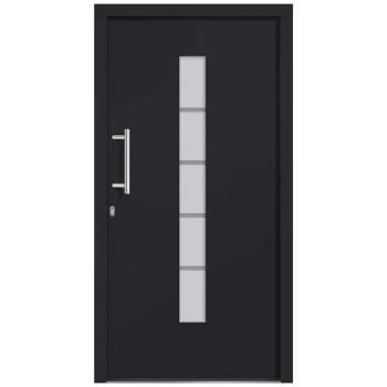 Haustür Aluminium und PVC Anthrazit 100x200 cm