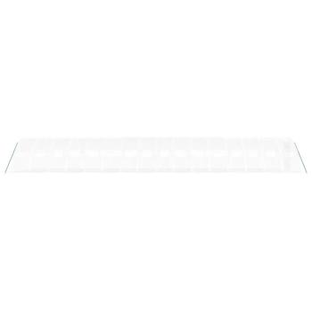 Gewächshaus mit Stahlrahmen Weiß 64 m² 16x4x2 m