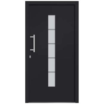 Haustür Aluminium und PVC Anthrazit 110x210 cm