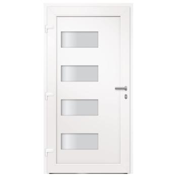 Haustür Aluminium und PVC Anthrazit 110x210 cm