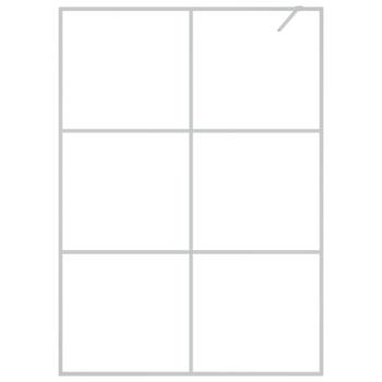 Duschwand für Begehbare Dusche Silbern 140x195 cm ESG-Klarglas
