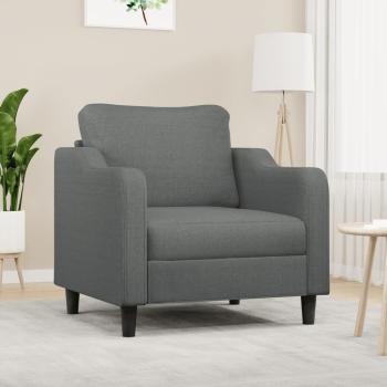 ARDEBO.de - Sessel Dunkelgrau 60 cm Stoff