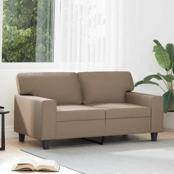 ARDEBO.de - 2-Sitzer-Sofa Cappuccino-Braun 120 cm Kunstleder