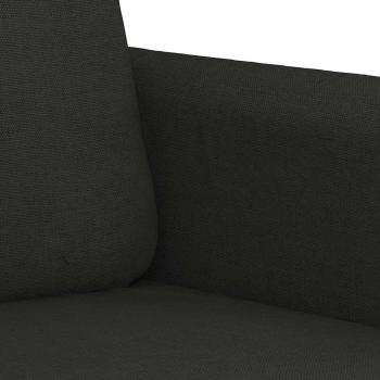 2-Sitzer-Sofa Schwarz 140 cm Stoff
