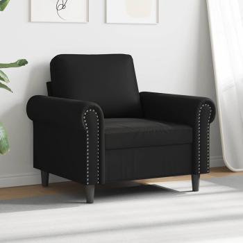 Sessel Schwarz 60 cm Kunstleder
