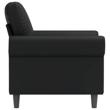 Sessel Schwarz 60 cm Kunstleder