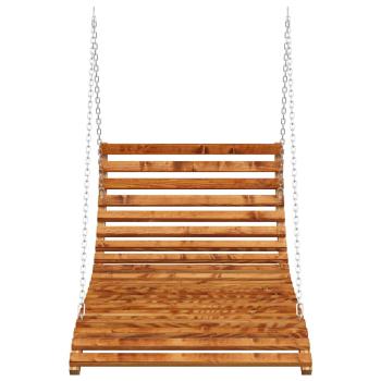 Bett-Schaukel Bugholz Massiv mit Teak-Finish 115x147x46 cm