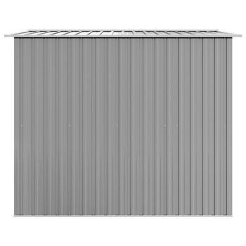 Gartenschuppen Grau Metall 257 x 205 x 178 cm