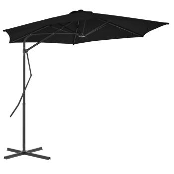 ARDEBO.de - Sonnenschirm mit Stahl-Mast 300x230 cm Schwarz