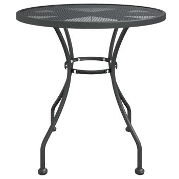 Gartentisch Ø80x72 cm Streckmetall Anthrazit