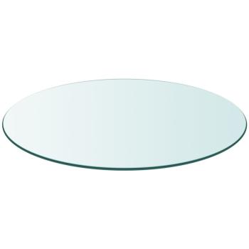 Tischplatte aus gehärtetem Glas rund 900 mm