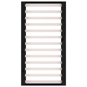 Massivholzbett Schwarz 75x190 cm