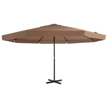 ARDEBO.de - Sonnenschirm mit Aluminium-Mast 500 cm Taupe