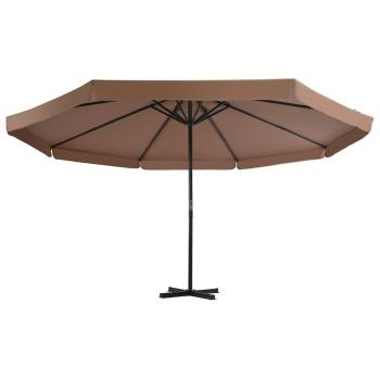Sonnenschirm mit Aluminium-Mast 500 cm Taupe