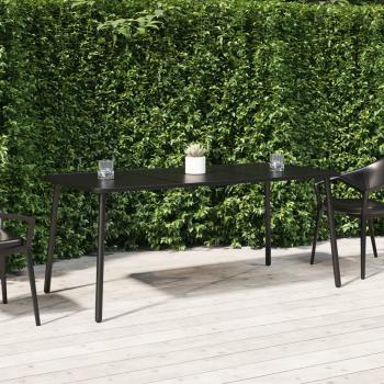ARDEBO.de - Gartentisch Anthrazit 165x80x71 cm Stahl