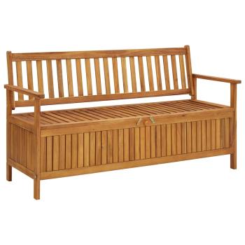 ARDEBO.de - Gartenbank mit Stauraum 148 cm Massivholz Akazie