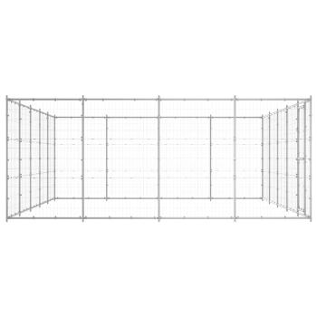 Outdoor-Hundezwinger Verzinkter Stahl 24,2 m²