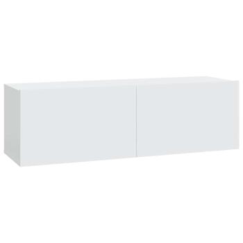 6-tlg. TV-Schrank-Set Weiß Holzwerkstoff