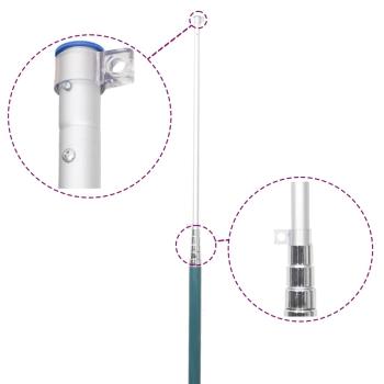 Europaflagge mit Mast 5,5 m Aluminium