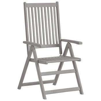 Verstellbare Gartenstühle 4 Stk. mit Auflagen Massivholz Akazie