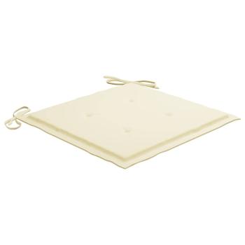 Garten-Essstühle 6 Stk. mit Kissen Massivholz Akazie