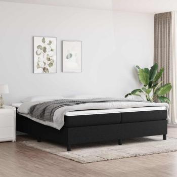 ARDEBO.de - Boxspringbett mit Matratze Schwarz 200x200 cm Stoff